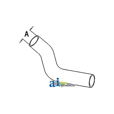 A & I Products Radiator Hose, Lower 8" x6" x2" A-102764A